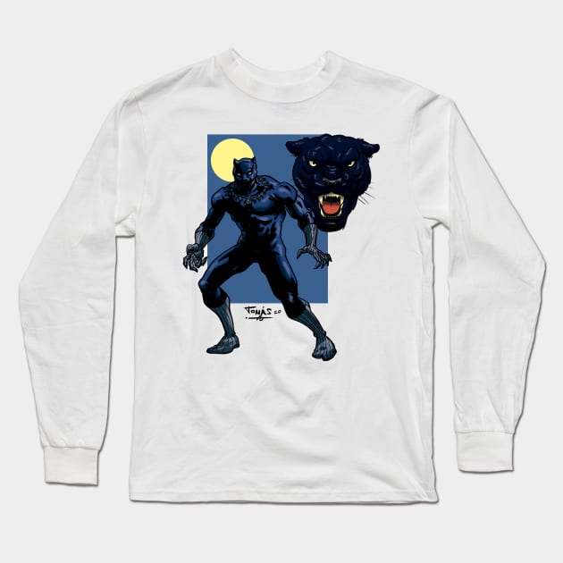 Panther Long Sleeve T-Shirt by Tomas Aranda T-Shirts